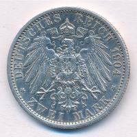 Német Birodalom / Poroszország 1904A 2M Ag "II. Vilmos" T:2 polírozva German Empire / Prus...
