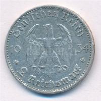Német Harmadik Birodalom 1934A 2M Ag "Náci hatalom 1. évfordulója 1933. márc. 21. - Garnisonkir...
