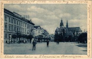 1931 Kassa, Kosice; Fő utca, Törvényszék / main street, court (EK)