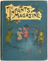 The Infants magazine 1896. Angol nyelvű meséskönyv, sok illusztrációval. Aranyozott, festett, egészvászon kötésben