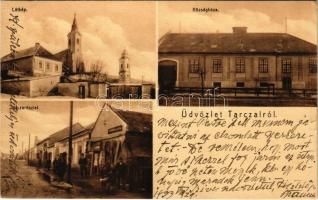 1933 Tarcal, templomok, községháza, utca, termény üzlet. Saphir Jenő kiadása