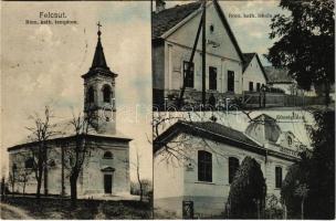 1931 Felcsút, Római katolikus templom és iskola, községháza (EK)