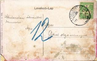 1911 Celldömölk, vasútállomás vagonok, vonatok (r)