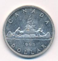 Kanada 1963. 1$ Ag "II. Erzsébet" T:2 
Canada 1963. 1 Dollar Ag "Elizabeth II" ...