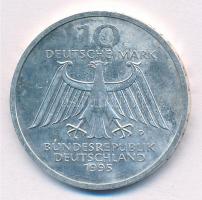 Németország 1995D 10M Ag "150 éve született Wilhelm Conrad Röntgen - 100 éves a Röntgen-sugár&q...