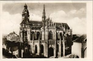 1938 Kassa, Kosice; Dóm / Székesegyház / cathedral + "1938 Kassa visszatért" So. Stpl. (fa)