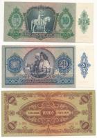 1936. 10P csillagos sorszámmal + 1941. 20P + 1944. 100P "Vöröshadsereg Parancsnoksága" + 1...