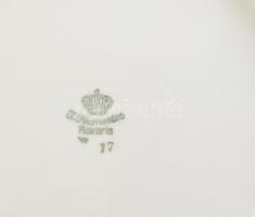 Elsőáldozó reggeliző csésze, matricás porcelán, jelzett, Bavaria, hibátlan, 19x8,5cm