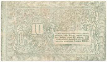 Indonézia / Szumátra 1948. 10R T:III Indonesia / Sumatra 1948. 10 Rupiah C:F Krause P#S193a