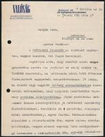 1947 Bp., Lukácsy Sándor (1923-2001) író, az irodalomtudományok kandidátusának aláírt levele Varga Imre (1919-1989) író részére