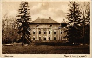 1933 Kisterenye, Kis-Terenne (Bátonyterenye); Báró Solymosy kastély