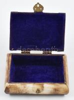 Csont ékszeres dobozka 10 cm