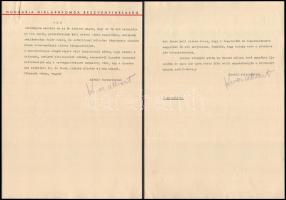 1935-1937 Hungária hírlapnyomda 8 db levele, ebből 5 db Kner Albert (1899-1976) nyomdász, grafikus a...