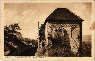 1912 Lőcse, Levoca; Lőportorony szurok erkéllyel. Braun Fülöp kiadása / tower (EB)