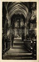 Lőcse, Levoca; Templom, belső. Elek Singer kiadása / church, interior