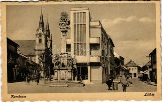 1942 Komárom, Komárno; Szentháromság szobor / Holy Trinity statue (EK)