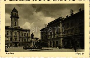 Komárom, Komárno; Klapka tér, Városháza / square, town hall