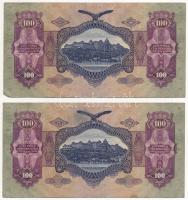 1930. 100P (2x, sorszámkövető "E 165 075880 - E 165 075881") T:II fo.
Adamo P17