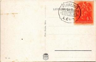 1939 Léva, Levice; várrom. Foto Hajdu / Levicky hrad / castle ruins + "A Szent Jobb Országjárás...