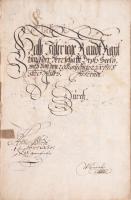 cca 1670 Groß Seelowitz - Židlochovice uradalom féléves számadása 50 beírt oldalon korabeli papírköt...