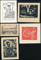 20 db különféle technikájú nagyrészt magyar (Dr. Lusztig István, Rudolf Ernő, Galambos Ferenc, Weil ...