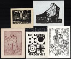 20 db különféle technikájú nagyrészt magyar (Dr. Lusztig István, Rudolf Ernő, Galambos Ferenc, Weil ...