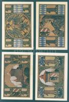 Német Birodalom/Weimari Köztársaság/Nürnberg 1921. 1M (4x) mind klf, komplett sor! T:I,I-