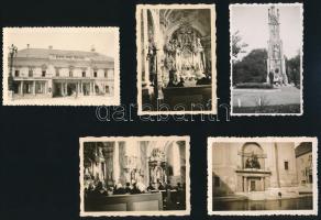1936-1943 Székesfehérvári részletek, 5 db fotó, 6,5×9 cm