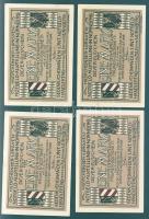 Német Birodalom/Weimari Köztársaság/Nürnberg 1921. 1M (4x) mind klf, komplett sor! T:I,I-