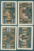 Német Birodalom/Weimari Köztársaság/Nürnberg 1921. 1M (4x) mind klf, komplett sor! T:I,I-