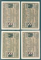 Német Birodalom/Weimari Köztársaság/Nürnberg 1921. 1M (4x) mind klf, komplett sor! T:I,I-