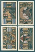 Német Birodalom/Weimari Köztársaság/Nürnberg 1921. 1M (4x) mind klf, komplett sor! T:I,I-