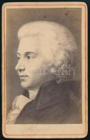 Wolfgang Amadeus Mozart (1756-1791), fénynyomat, 10,5×6,5 cm