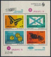 1978 Országos Bélyegkiállítás ,,URUEXPO 78 blokk Mi 40