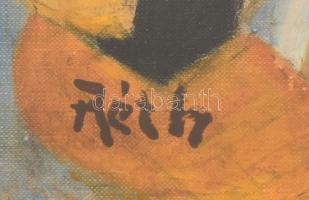 Réth jelzéssel: Kompozíció. Olaj, vászon, keretben, 37x26,5 cm