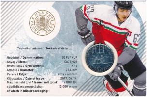 2018. 50Ft Cu-Ni "Jégkorong Világbajnokság" az érme az elsőnapi verethez hasonló bliszterb...