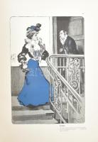 Reznicek Galante Welt: Reznicek, Ferdinand von (1869-1909): Album. München, 1902. Szecessziós színes...