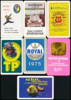 cca 1970-1980 Vegyes kártyanaptár tétel, 30 db