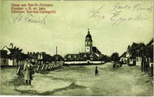 1913 Búrszentgyörgy, Bur-Sankt-Georg, Borsky Sväty Jur; Fő tér / main square (Rb)