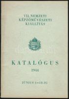 VII. Nemzeti Képzőművészeti Kiállítás katalógus 1944. 40p. Kiadói papírborító.