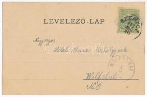 1902 Szenc, Szempcz, Senec; indóház, vasútállomás. Jungkönig József kiadása / railway station