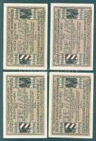 Német Birodalom/Weimari Köztársaság/Nürnberg 1921. 1M (4x) mind klf, komplett sor! T:I,I-