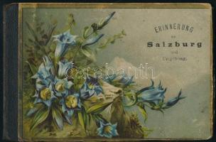 cca 1890 Salzburg, litho leporelló 12 db képpel, 8×11 cm