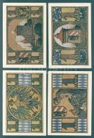 Német Birodalom/Weimari Köztársaság/Nürnberg 1921. 1M (4x) mind klf, komplett sor! T:I,I-