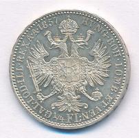 Ausztria 1857A 1/4Fl Ag "Ferenc József" T:1,1- 
Austria 1857A 1/4 Florin Ag "Franz J...