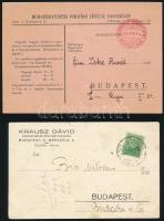 4 db reklámos szórólap (Az Est, Eszkimó szűcs, Lövészegylet, stb.)