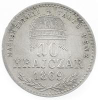 1869KB 10kr Ag Magyar Királyi Váltó Pénz T:1,1- Adamo M10.1