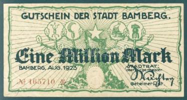 Német Birodalom/Weimari Köztársaság/Bamberg 1923.8. 1000.000M T:III