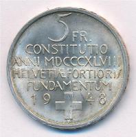 Svájc 1948B 5Fr Ag "Svájci Alkotmány Centenáriuma" T:1-,2
Switzerland 1948B 5 Francs Ag &...