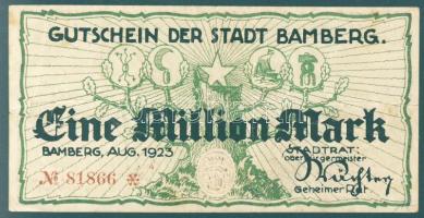 Német Birodalom/Weimari Köztársaság/Bamberg 1923.8. 1000.000M T:III